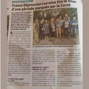 Assemblée Générale de France Dépression Lorraine 2021 Image 1